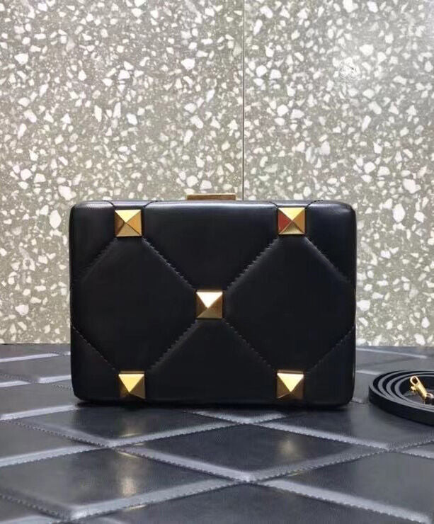 Roman Stud Minaudiere Clutch Bag