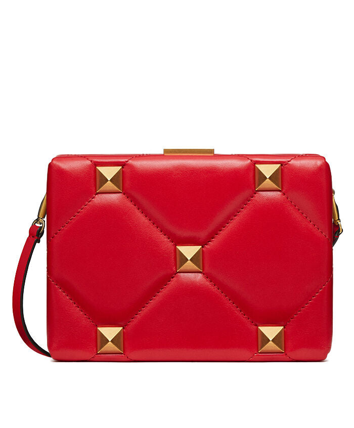 Roman Stud Minaudiere Clutch Bag