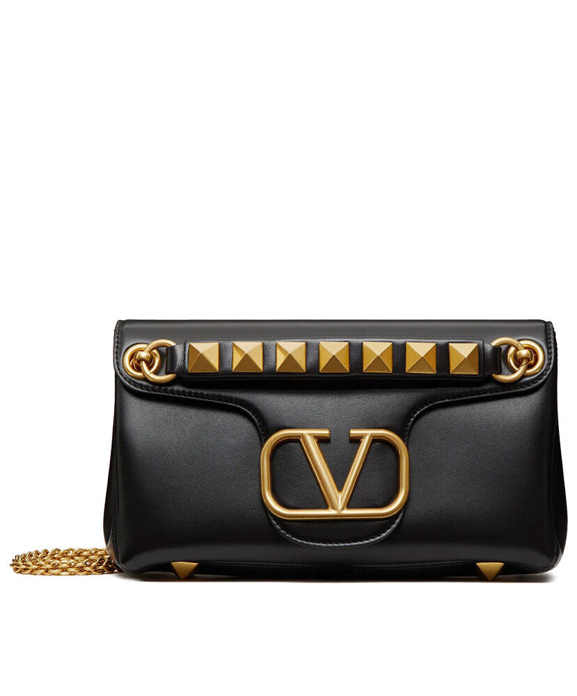 Stud Sign Nappa Shoulder Bag