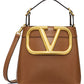 Supervee Leather Bucket Bag