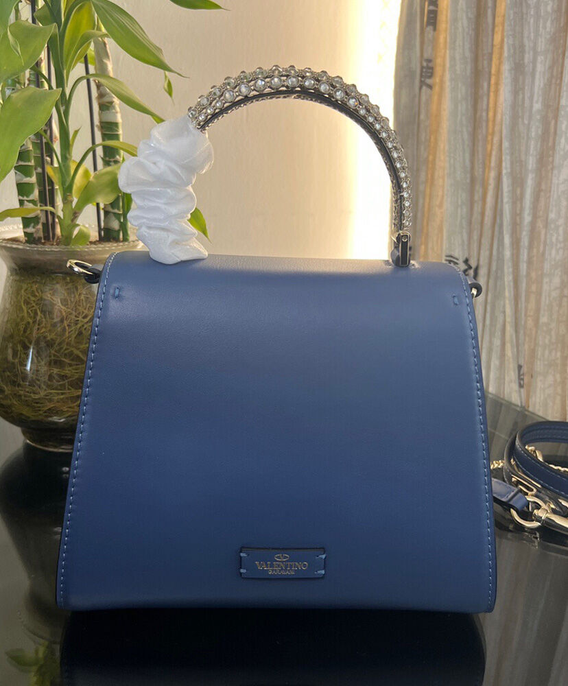 Small VSLING Calfskin Handbag With Jewel Handle