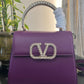 Small VSLING Calfskin Handbag With Jewel Handle