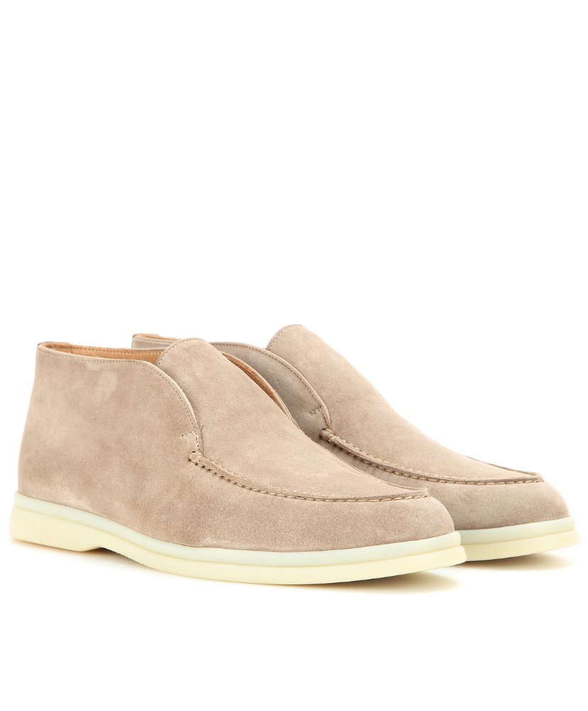 Open Walk Suede Ankle Boots