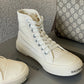 Paris Distressed Canvas High-top Sneakers