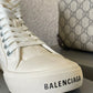 Paris Distressed Canvas High-top Sneakers