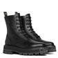 Celine Bulky Lace-up Boot With Studded Outsole In Shiny Bull