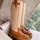 Celine Buckled High Boot In Calfskin