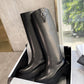 Celine Buckled High Boot In Calfskin