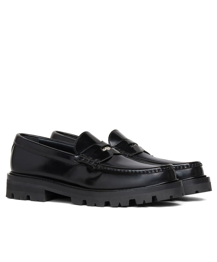 Margaret Penny Chunky Loafer In Polished Pull