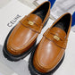 Margaret Penny Chunky Loafer In Polished Bull