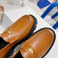 Margaret Penny Chunky Loafer In Polished Bull