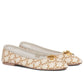 Les Ballerines Celine Ballerina With Charms In Triomphe Printed Lambskin