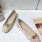 Les Ballerines Celine Ballerina With Charms In Triomphe Printed Lambskin