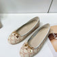 Les Ballerines Celine Ballerina With Charms In Triomphe Printed Lambskin