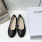 Les Ballerines Celine Triomphe Ballerina In Lambskin