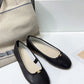 Les Ballerines Celine Triomphe Ballerina In Lambskin