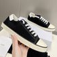 Celine Blank Low Lace Up Sneaker With Toe Cap In Canvas And Calfskin