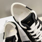 Celine Blank Low Lace Up Sneaker With Toe Cap In Canvas And Calfskin