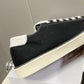 Celine Blank Low Lace Up Sneaker With Toe Cap In Canvas And Calfskin