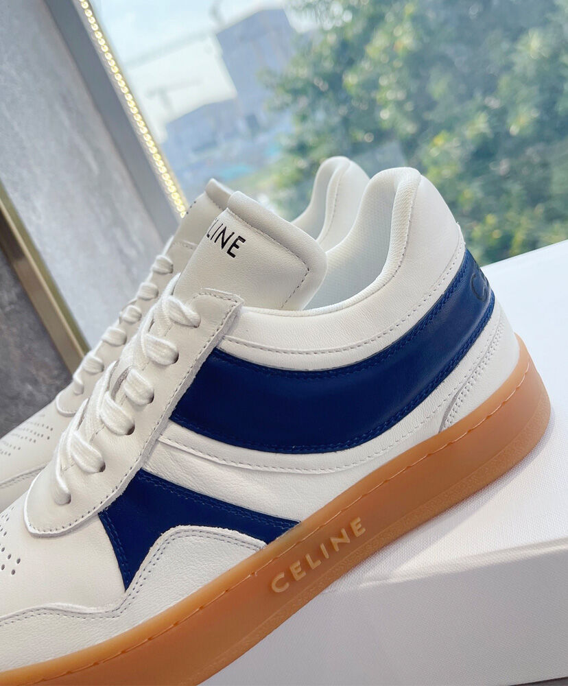 Celine Trainer Low Lace-up Sneaker In Calfskin