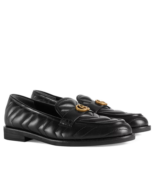 Double G Matelasse Leather Loafers - MarKat store