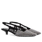 Women's Slingback Pump With Crystals - MarKat store