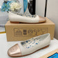 Women's Ballet Flat With Interlocking G