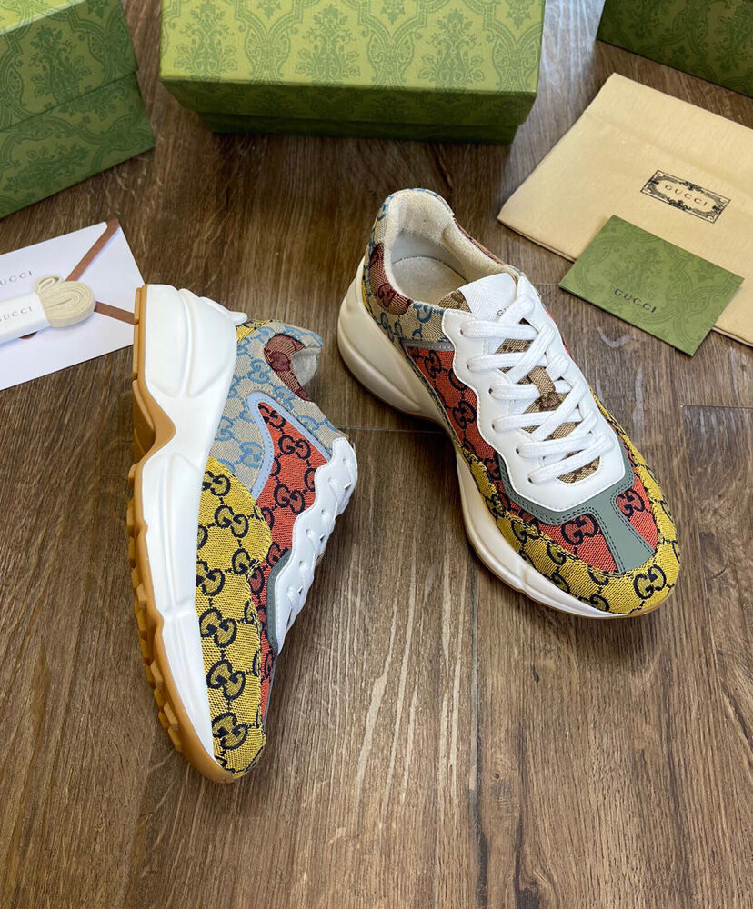 Women's Rhyton Gg Multicolor Sneaker - MarKat store