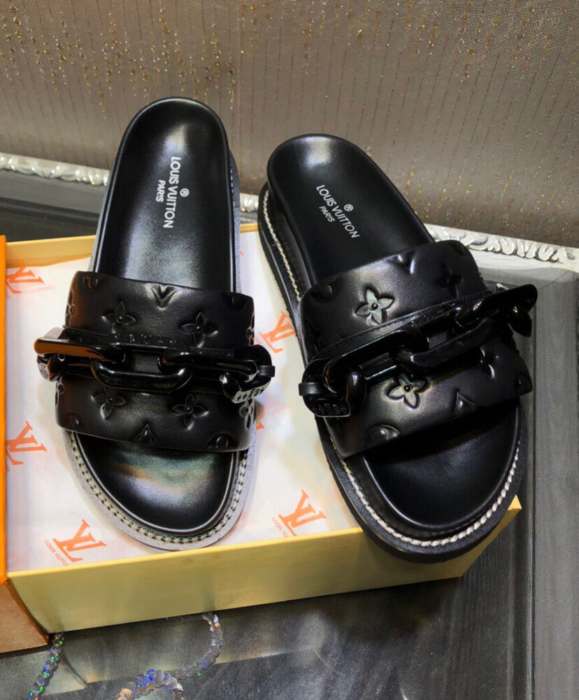 LV Sunset Flat Comfort Mules