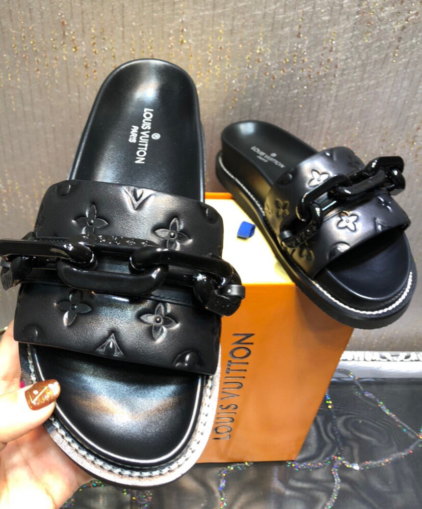 LV Sunset Flat Comfort Mules