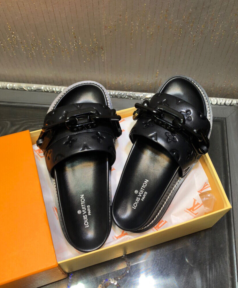 LV Sunset Flat Comfort Mules