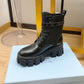 Brushed Rois Leather And Nylon Monolith Boots