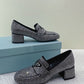 Satin Loafers With Crystals - MarKat store