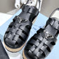 Rubber Wedge Platform Sandals