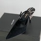 Sling Chain-trimmed Suede Pumps - MarKat store