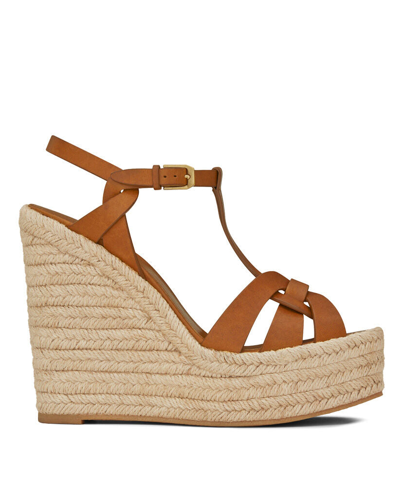 Tribute Leather Wedge Espadrille Sandals