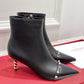 Rockstud Kidskin Ankle Boot With Sculpted Heel 70 MM