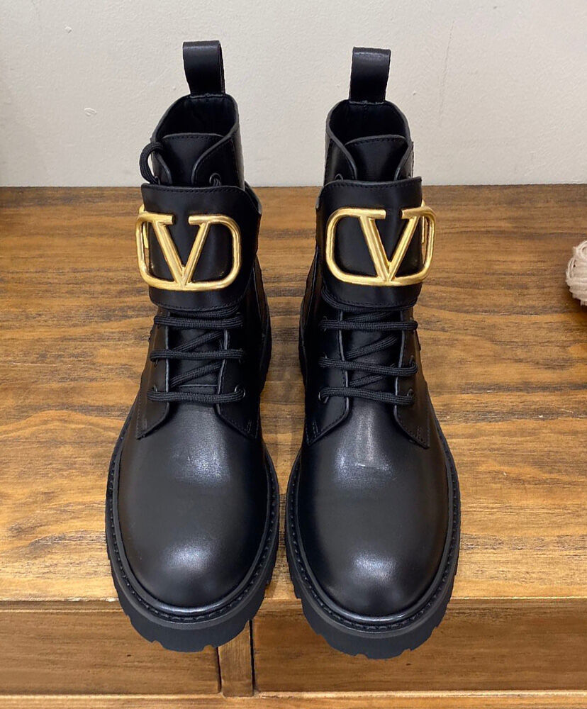 Vlogo Signature Calfskin Combat Boot 35mm / .8 In