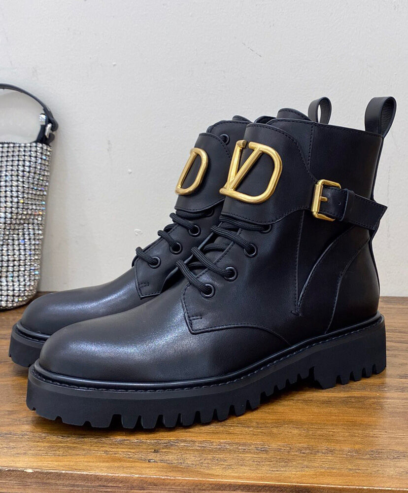 Vlogo Signature Calfskin Combat Boot 35mm / .8 In