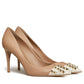 Rockstud Alcove Pump In Kidskin And Patent Leather 90 MM - MarKat store