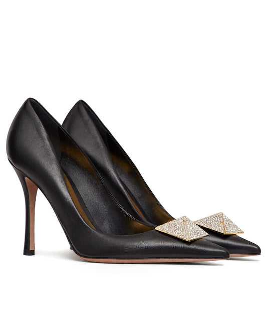 Valentino Garavani One Stud Pump With Crystals 100MM