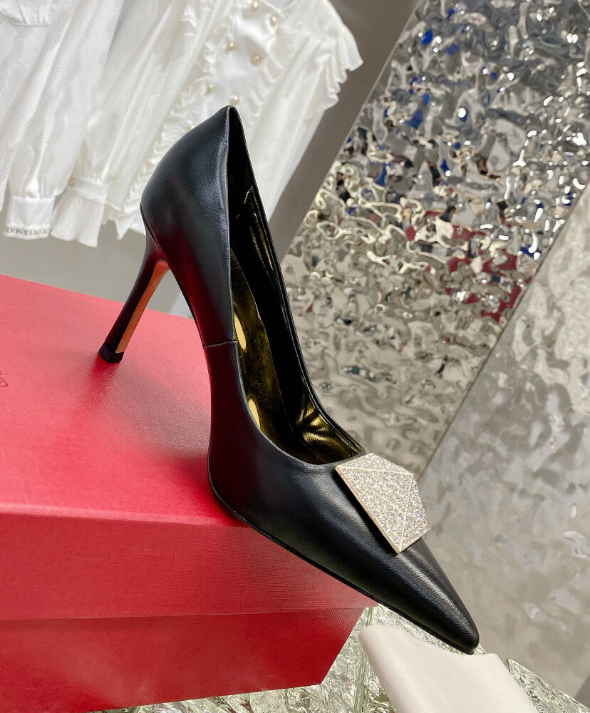 Valentino Garavani One Stud Pump With Crystals 100MM