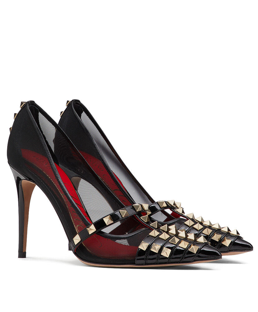 Rockstud Alcove Patent-leather Pump 100 MM - MarKat store