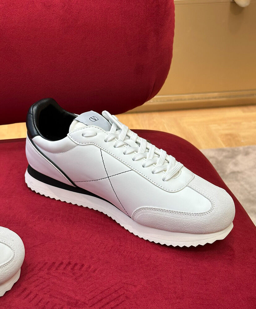 Stud Around Low-top Calfskin And Nappa Leather Sneaker